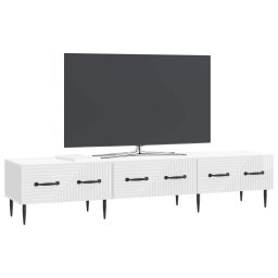 vidaXL TV-kast met lade Hoogglans Wit 147 x 34,5 x 30 cm Bewerkt hout