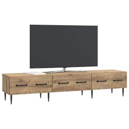 vidaXL TV-kast 147 x 34,5 x 30 cm Artisanaal eiken Bewerkt hout