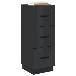 vidaXL Ladenkast 33 x 34,5 x 87 cm Bewerkt hout Zwart