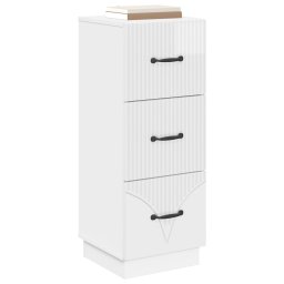 vidaXL Ladenkast 33 x 34,5 x 87 cm Bewerkt hout Hoogglans Wit