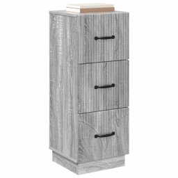 vidaXL Ladenkast 33 x 34,5 x 87 cm Bewerkt hout Grijs sonoma