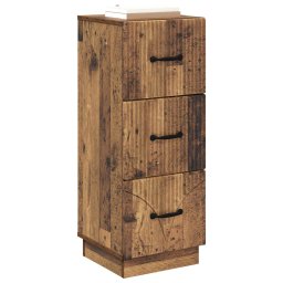 vidaXL Ladenkast 33 x 34,5 x 87 cm Bewerkt hout Oud hout