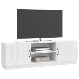 vidaXL TV-kast Hoogglans Wit 150 x 31 x 47 cm Bewerkt hout