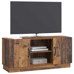 vidaXL TV-kast 102 x 34,5 x 47 cm Oud hout Bewerkt hout