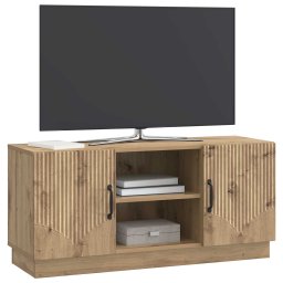 vidaXL TV-kast 102 x 34,5 x 47 cm Artisanaal eiken Bewerkt hout