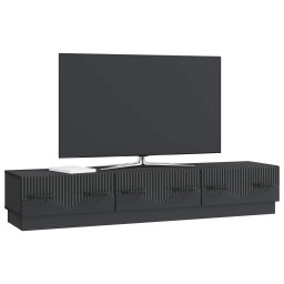 vidaXL TV-kast met lade Zwart 147 x 34,5 x 27 cm Bewerkt hout