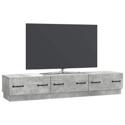 vidaXL TV-kast met lade Betongrijs 147 x 34,5 x 27 cm Bewerkt hout