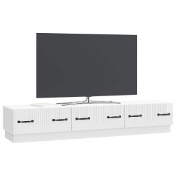 vidaXL TV-kast met lade Hoogglans Wit 147 x 34,5 x 27 cm Bewerkt hout