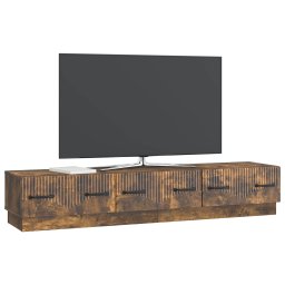 vidaXL TV-kast met lade Gerookt eiken 147 x 34,5 x 27 cm Bewerkt hout