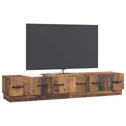 vidaXL TV-kast met lade Oud hout 147 x 34,5 x 27 cm Bewerkt hout