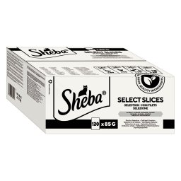 120 x 85 g Sheba Multipack kattenportiezakjes selectie in saus (gevogelte variatie) nat kattenvoer