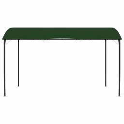 vidaXL Paviljoen 4 x 3 x 2,55 m Groen Gepoedercoat staal en stof