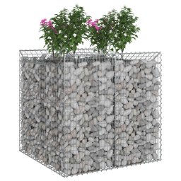 vidaXL Gabion Verhoogd Bed 2 pcs Zilverkleurig