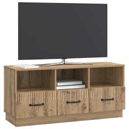 vidaXL TV-kast 102 x 34,5 x 47 cm Artisanaal eiken Bewerkt hout