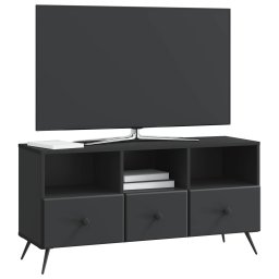 vidaXL TV-kast met lade Zwart 102 x 34,5 x 50 cm Bewerkt hout