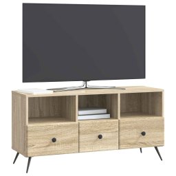 vidaXL TV-kast met lade Sonoma Eiken 102 x 34,5 x 50 cm Bewerkt hout