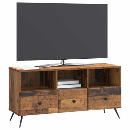 vidaXL TV-kast met lade Oud hout 102 x 34,5 x 50 cm Bewerkt hout