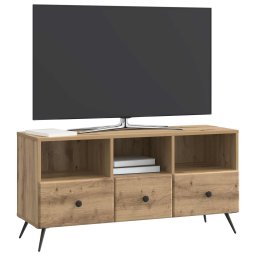 vidaXL TV-kast 102 x 34,5 x 50 cm Artisanaal eiken Bewerkt hout