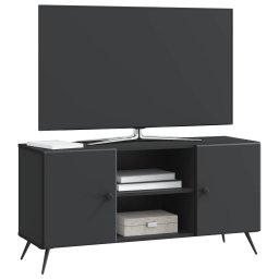 vidaXL TV-kast 102 x 34,5 x 50 cm Zwart Bewerkt hout