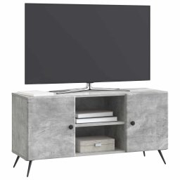 vidaXL TV-kast 102 x 34,5 x 50 cm Betongrijs Bewerkt hout