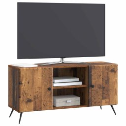 vidaXL TV-kast 102 x 34,5 x 50 cm Oud hout Bewerkt hout