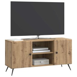 vidaXL TV-kast 102 x 34,5 x 50 cm Artisanaal eiken Bewerkt hout