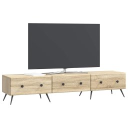 vidaXL TV-kast met lade Sonoma Eiken 147 x 34,5 x 30 cm Bewerkt hout