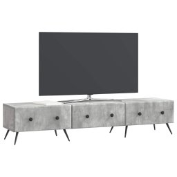 vidaXL TV-kast met lade Betongrijs 147 x 34,5 x 30 cm Bewerkt hout