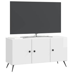 vidaXL TV-kast Hoogglans Wit 99 x 34,5 x 50 cm Bewerkt hout