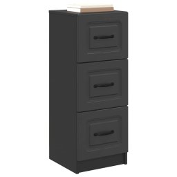vidaXL Ladenkast Zwart 33 x 34,5 x 87 cm Bewerkt hout