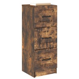 vidaXL Ladenkast Gerookt eiken 33 x 34,5 x 87 cm Bewerkt hout