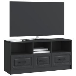 vidaXL TV-kast met lade Zwart 102 x 34,5 x 47 cm Bewerkt hout
