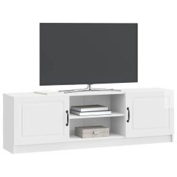 vidaXL TV-kast Hoogglans Wit 150 x 31 x 47 cm Bewerkt hout