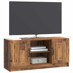 vidaXL TV-kast Oud hout 102 x 34,5 x 47 cm Bewerkt hout