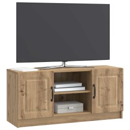 vidaXL TV-kast 102 x 34,5 x 47 cm Artisanaal eiken Bewerkt hout