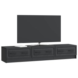 vidaXL TV-kast 147 x 34,5 x 27 cm Zwart Bewerkt hout