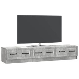 vidaXL TV-kast 147 x 34,5 x 27 cm Betongrijs Bewerkt hout