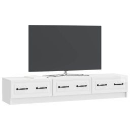 vidaXL TV-kast 147 x 34,5 x 27 cm Hoogglans Wit Bewerkt hout