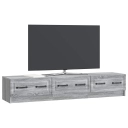 vidaXL TV-kast 147 x 34,5 x 27 cm Grijs sonoma Bewerkt hout