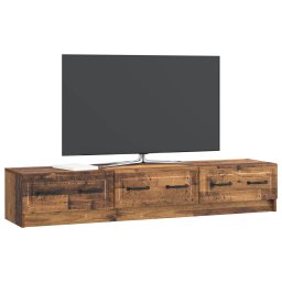 vidaXL TV-kast 147 x 34,5 x 27 cm Oud hout Bewerkt hout