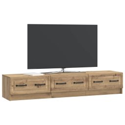vidaXL TV-kast 147 x 34,5 x 27 cm Artisanaal eiken Bewerkt hout