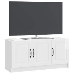 vidaXL TV-kast Hoogglans Wit 99 x 34,5 x 47 cm Bewerkt hout