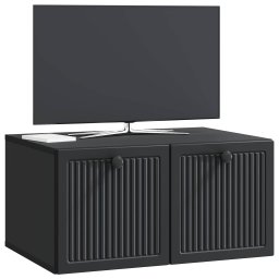vidaXL Wandbeugel TV-kast Zwart 59,5 x 41 x 30 cm Bewerkt hout