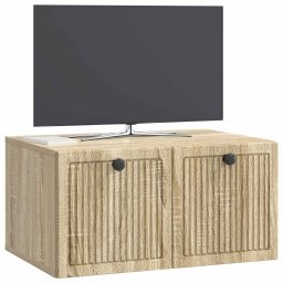 vidaXL Wandbeugel TV-kast Sonoma Eiken 59,5 x 41 x 30 cm Bewerkt hout