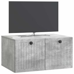 vidaXL Wandbeugel TV-kast Betongrijs 59,5 x 41 x 30 cm Bewerkt hout
