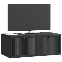 vidaXL Wandbeugel TV-kast Zwart 78,5 x 41 x 30 cm Bewerkt hout