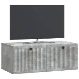 vidaXL Wandbeugel TV-kast Betongrijs 78,5 x 41 x 30 cm Bewerkt hout