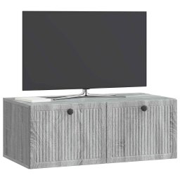vidaXL Wandbeugel TV-kast Grijs sonoma 78,5 x 41 x 30 cm Bewerkt hout