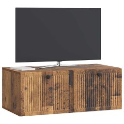 vidaXL Wandbeugel TV-kast Oud hout 78,5 x 41 x 30 cm Bewerkt hout