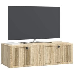 vidaXL Wandbeugel TV-kast Sonoma Eiken 98 x 41 x 30 cm Bewerkt hout